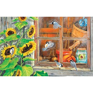 SunsOut (24624) - Carol Decker: "Sunflower Shed" - 1000 pièces