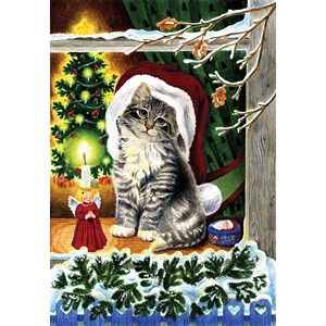 SunsOut (61542) - "A Christmas Kitten" - 300 pièces