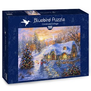 Bluebird Puzzle (70065) - Nicky Boehme: "Christmas Cottage" - 2000 pièces
