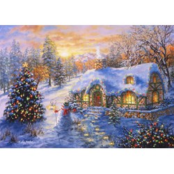 Bluebird Puzzle (70065) - Nicky Boehme: "Christmas Cottage" - 2000 pièces