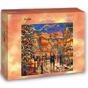 Grafika (02903) - Chuck Pinson: "Christmas at the Town Square" - 2000 pièces