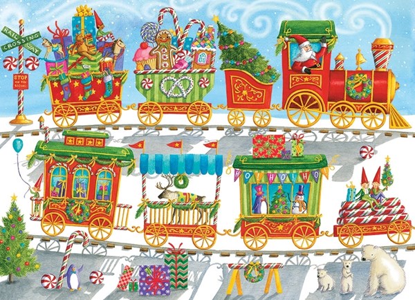 Cobble Hill (54608) - "Christmas Train" - 350 pièces