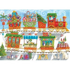 Cobble Hill (54608) - "Christmas Train" - 350 pièces