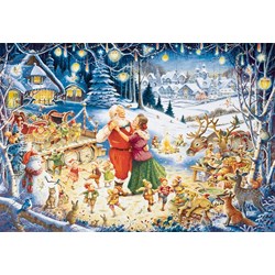 Ravensburger (19893) - "Santa's Christmas Party" - 1000 pièces