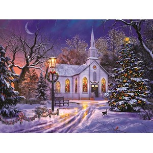 SunsOut (50041) - Dominic Davison: "The Old Christmas Church" - 1000 pièces