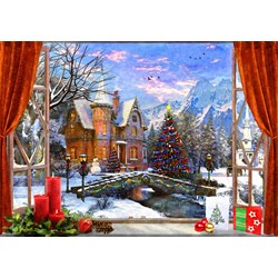 Bluebird Puzzle (70190) - Dominic Davison: "Christmas Mountain View" - 1500 pièces