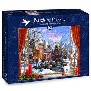 Bluebird Puzzle (70190) - Dominic Davison: "Christmas Mountain View" - 1500 pièces