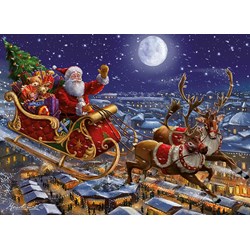 King International (05768) - "Christmas Santa Sleigh" - 1000 pièces