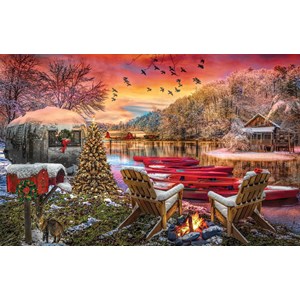 SunsOut (30141) - "Christmas Eve Camping" - 1000 pièces