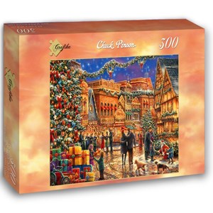 Grafika (02904) - Chuck Pinson: "Christmas at the Town Square" - 300 pièces