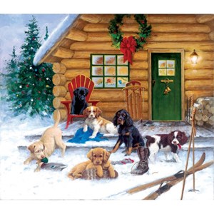 SunsOut (73410) - "Christmas at the Cabin" - 550 pièces