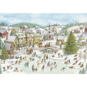 Ravensburger (15290) - "Playful Christmas Day" - 1000 pièces