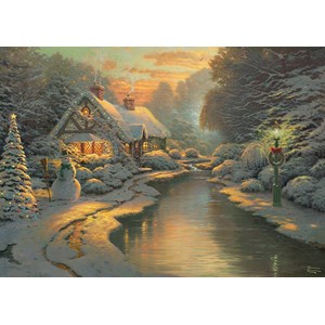 Schmidt Spiele (59492) - Thomas Kinkade: "On Christmas Eve" - 1000 pièces