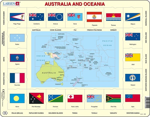 Larsen (KL5-GB) - "Australia and Oceania" - 35 pièces