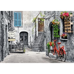 Castorland (B-53339) - "Charming Alley with Red Bicycle" - 500 pièces