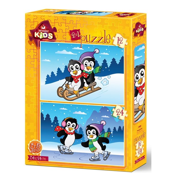 Art Puzzle (4489) - "The Penguins" - 12 24 pièces