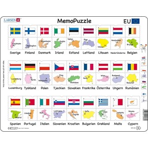 Larsen (GP2-SE) - "Names, Flags and Capitals of 27 EU Member States" - 54 pièces