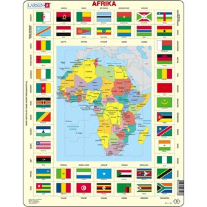 Larsen (KL3-NL) - "Map/Flag, Africa" - 70 pièces