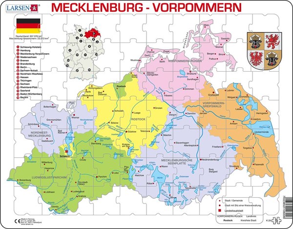 Larsen (K29) - "Mecklenburg-Vorpommern Political" - 70 pièces