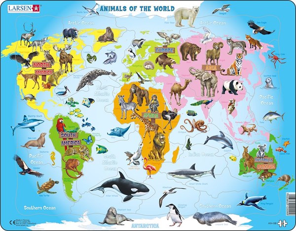 Larsen (A34-GB) - "Animals of the World - GB" - 28 pièces