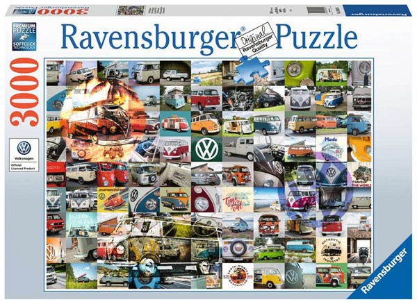 Ravensburger (16018) - "99 VW Campervan Moments" - 3000 pièces