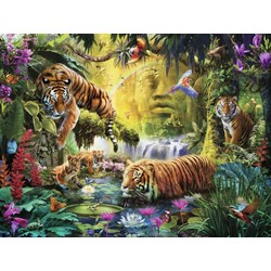 Ravensburger (16005) - "Tigres au Plan d'Eau" - 1500 pièces