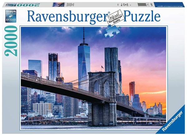 Ravensburger (16011) - "De Brooklyn à Manhattan" - 1000 pièces