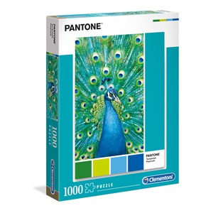 Clementoni (39495) - "Turquoise Peacock" - 1000 pièces