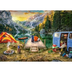 Ravensburger (16177) - "Calm Campsite" - 1000 pièces