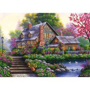 Ravensburger (15184) - "Romantic Cottage" - 1000 pièces