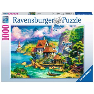 Ravensburger (15273) - "Cottage sur la Falaise" - 1000 pièces