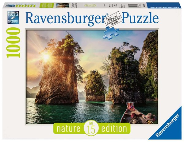 Ravensburger (13968) - "Three rocks in Cheow, Thailand" - 1000 pièces