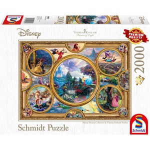 Schmidt Spiele (59607) - Thomas Kinkade: "Disney Dreams Collection" - 2000 pièces