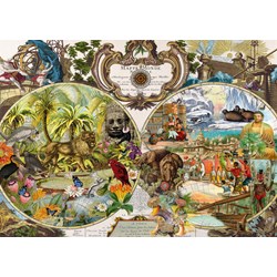Schmidt Spiele (58362) - "Exotic World Map" - 2000 pièces