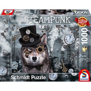 Schmidt Spiele (59647) - Markus Binz: "Steampunk Wolf" - 1000 pièces