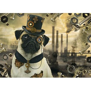Schmidt Spiele (59645) - Markus Binz: "Steampunk Dog" - 1000 pièces