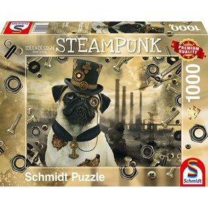 Schmidt Spiele (59645) - Markus Binz: "Steampunk Dog" - 1000 pièces