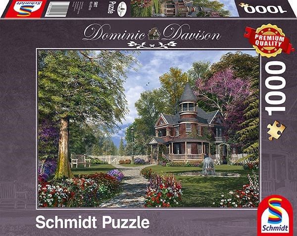Schmidt Spiele (59617) - Dominic Davison: "Manor House with Tower" - 1000 pièces