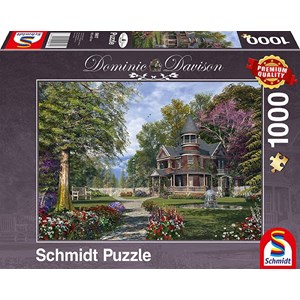 Schmidt Spiele (59617) - Dominic Davison: "Manor House with Tower" - 1000 pièces