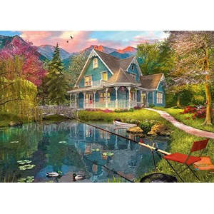 Schmidt Spiele (59619) - Dominic Davison: "Lakeside Retirement Home" - 1000 pièces