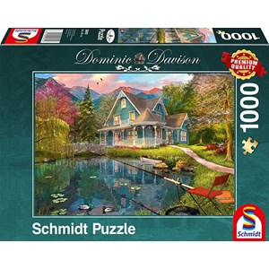 Schmidt Spiele (59619) - Dominic Davison: "Lakeside Retirement Home" - 1000 pièces