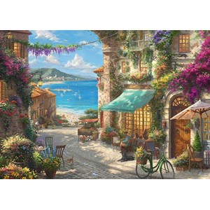 Schmidt Spiele (59624) - Thomas Kinkade: "Italian Café" - 1000 pièces