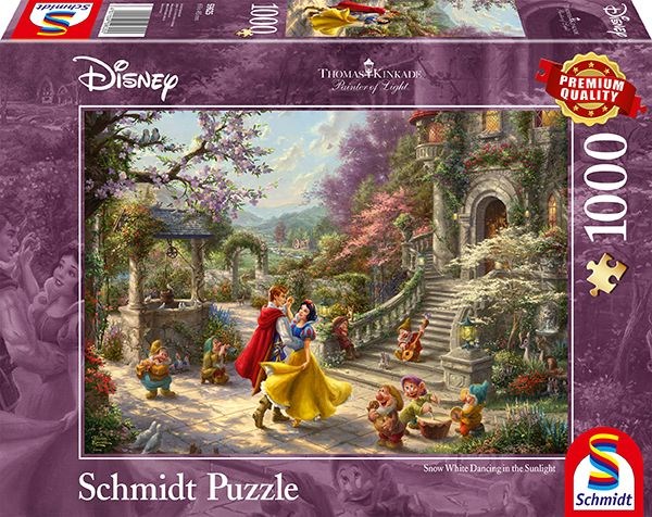 Schmidt Spiele (59625) - Thomas Kinkade: "Blanche-Neige, Danse avec le Prince" - 1000 pièces