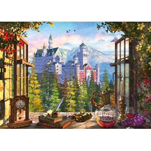 Schmidt Spiele (58386) - "View of the Fairytale Castle" - 1000 pièces
