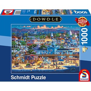 Schmidt Spiele (59642) - Eric Dowdle: "Newport Beach" - 1000 pièces