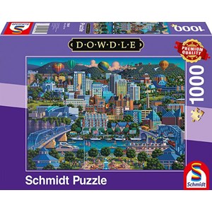 Schmidt Spiele (59641) - Eric Dowdle: "Chattanoga" - 1000 pièces