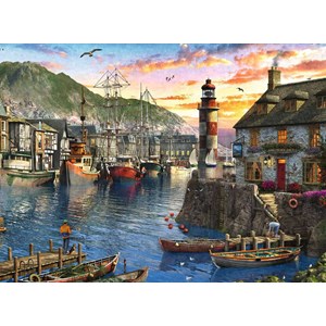 Ravensburger (15045) - "Lever du Soleil au Port" - 500 pièces