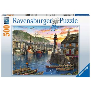 Ravensburger (15045) - "Lever du Soleil au Port" - 500 pièces