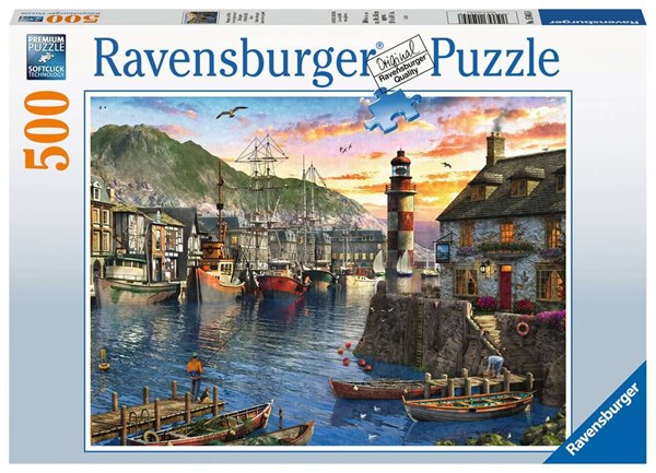 Ravensburger (15045) - "Lever du Soleil au Port" - 500 pièces
