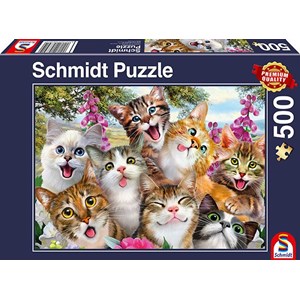 Schmidt Spiele (58391) - "Cat Selfie" - 500 pièces